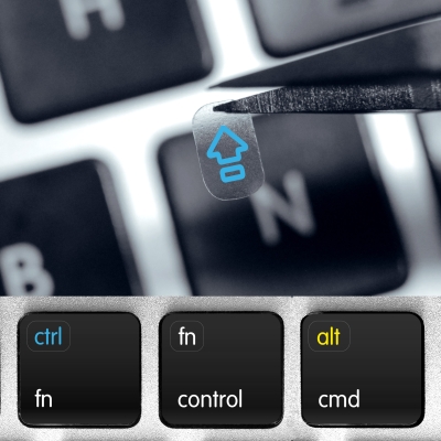 Modifier & Function keys – Small Transparent  Stickers for Keyboard