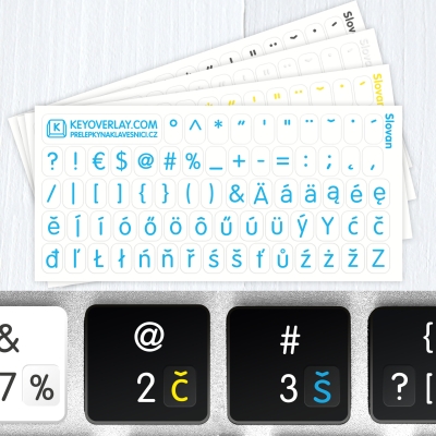 Stickers for Keyboard, Keyboard Overlays, Alphabet Letters, Large Print  Decals