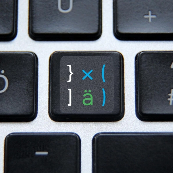 Czech, English and Slovak non transparent keyboard stickers (abridged version)