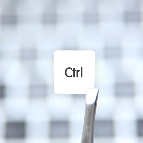 Modifier & Function Keys Stickers for Keyboards on white background