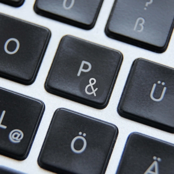 Icelandic keyboard stickers – Alphabet and Punctuation Symbols – Small Transparent Vinyl Decals