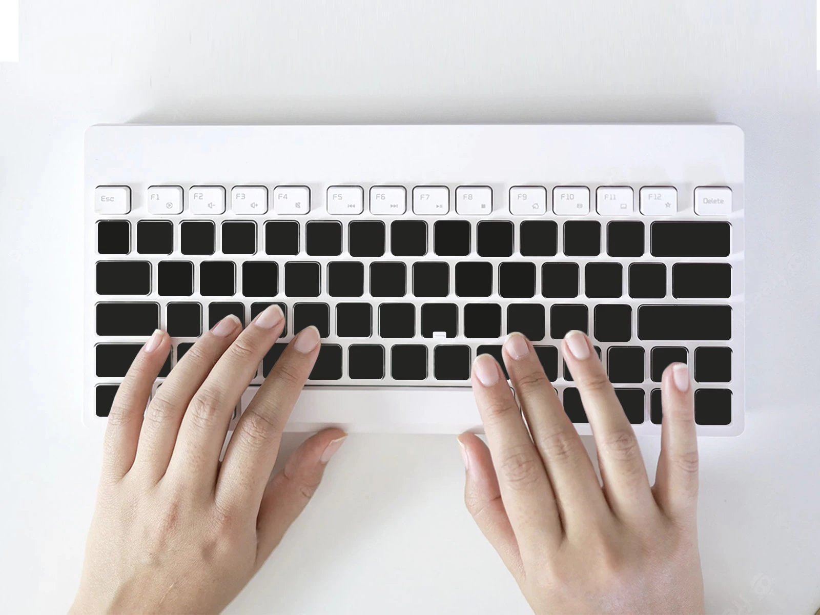 Blank Black Keyboard Stickers Without Print