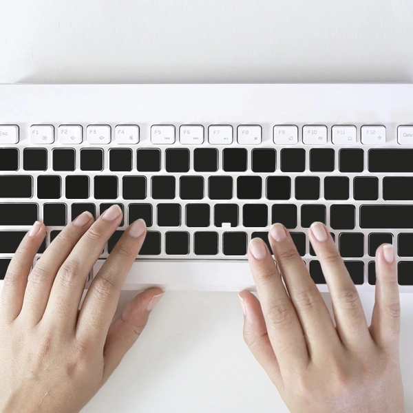 Blank Black Keyboard Stickers Without Print