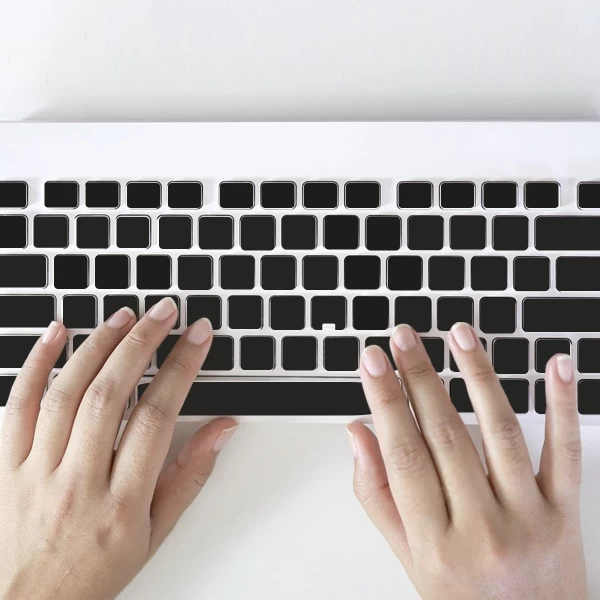 Blank Black Keyboard Stickers Without Print