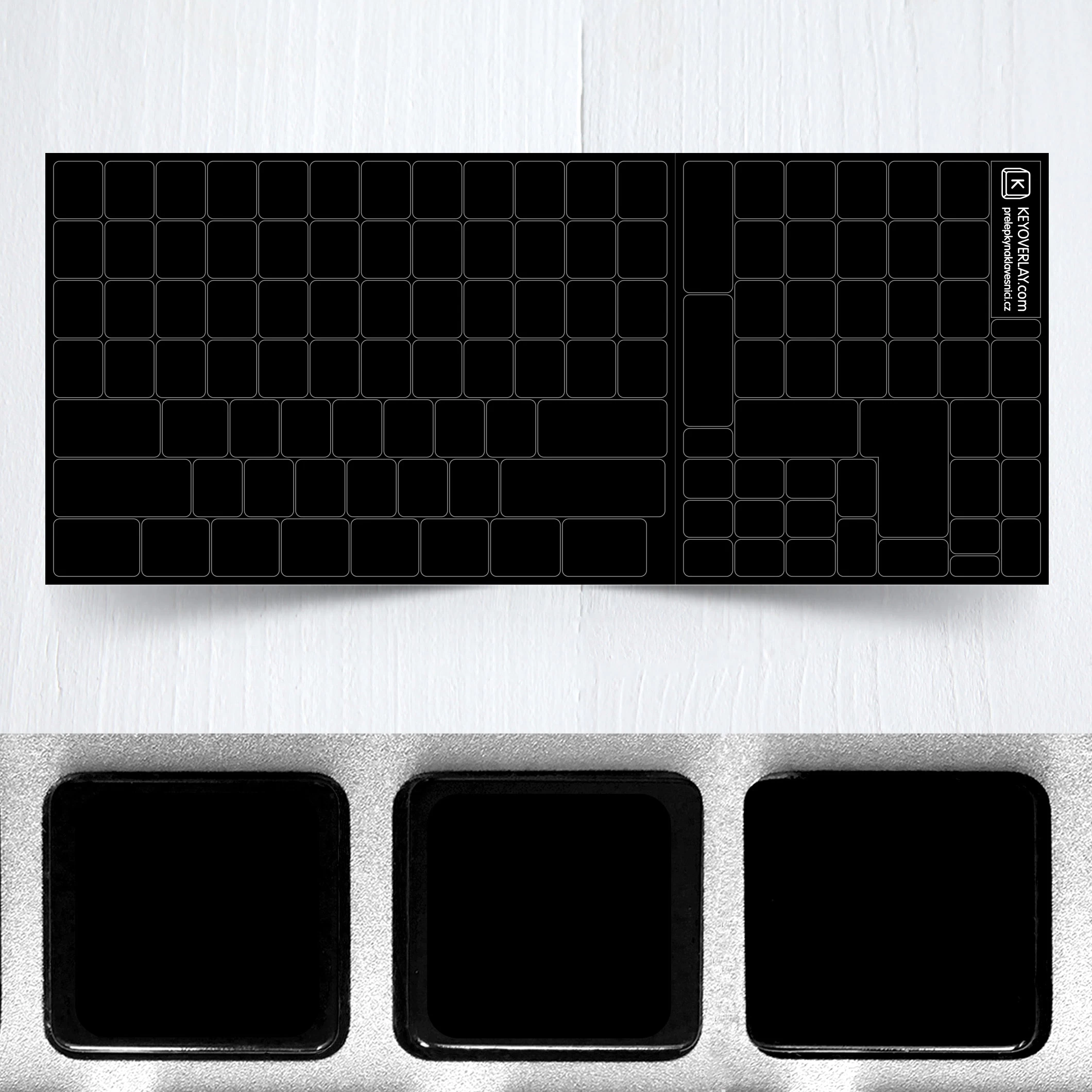 Blank Black Keyboard Stickers Without Print