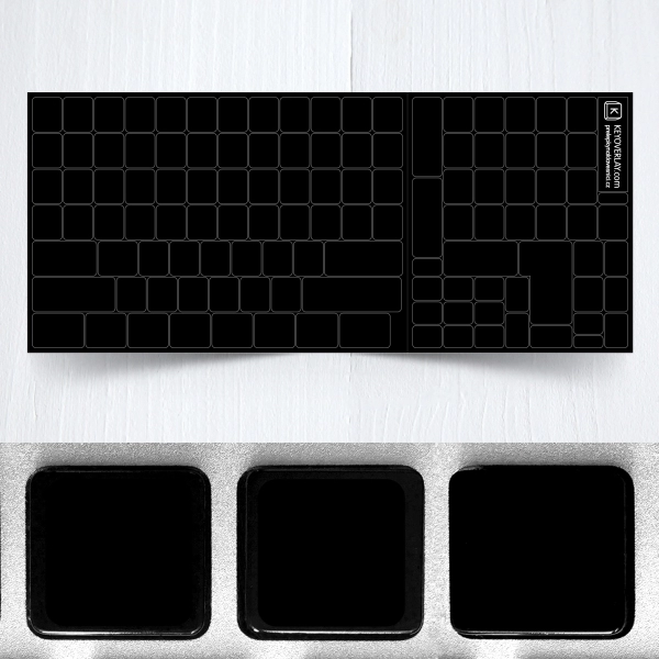 Blank Black Keyboard Stickers Without Print