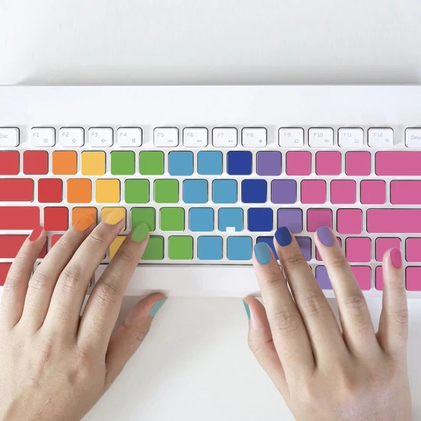 Learn Touch Typing Czech, English, Slovak Keyboard stickers