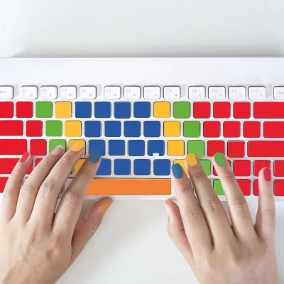 Blank Color Learning keyboard stickers 