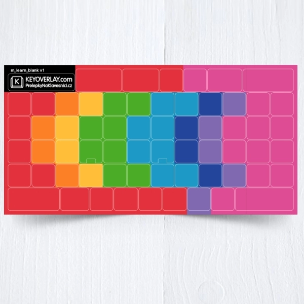 Blank Color Learning keyboard stickers 