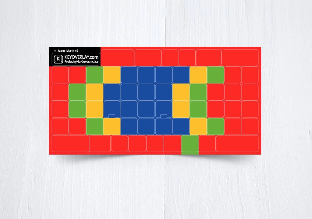 Blank Color Learning keyboard stickers 
