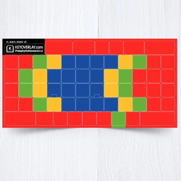 Blank Color Learning keyboard stickers 