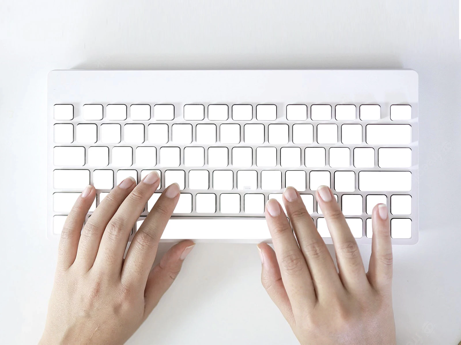 Blank White Keyboard Stickers Without Print