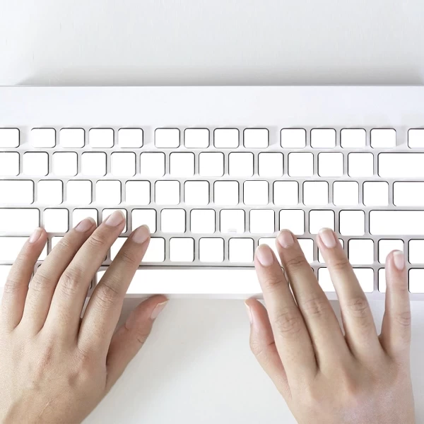 Blank White Keyboard Stickers Without Print