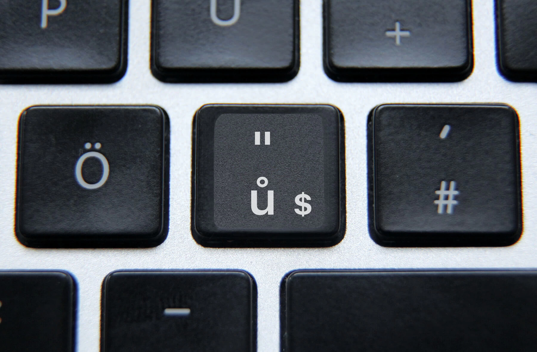 Czech non transparent keyboard stickers  (compact version)