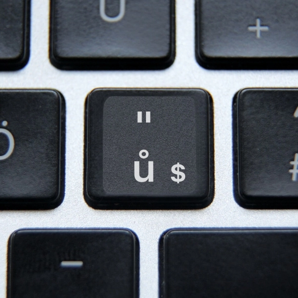 Czech non transparent keyboard stickers  (compact version)