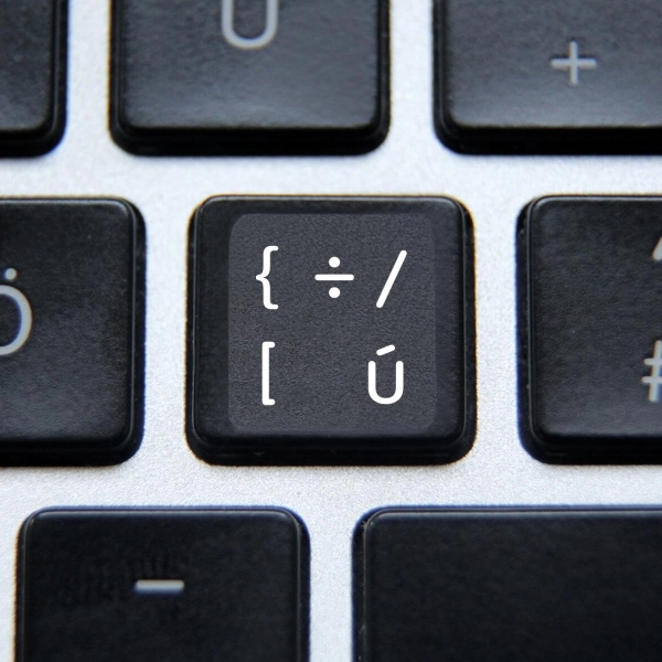 Czech & English (US) non transparent keyboard stickers