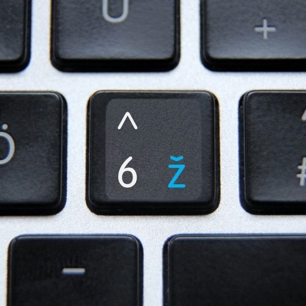 Slovak & English non transparent keyboard stickers