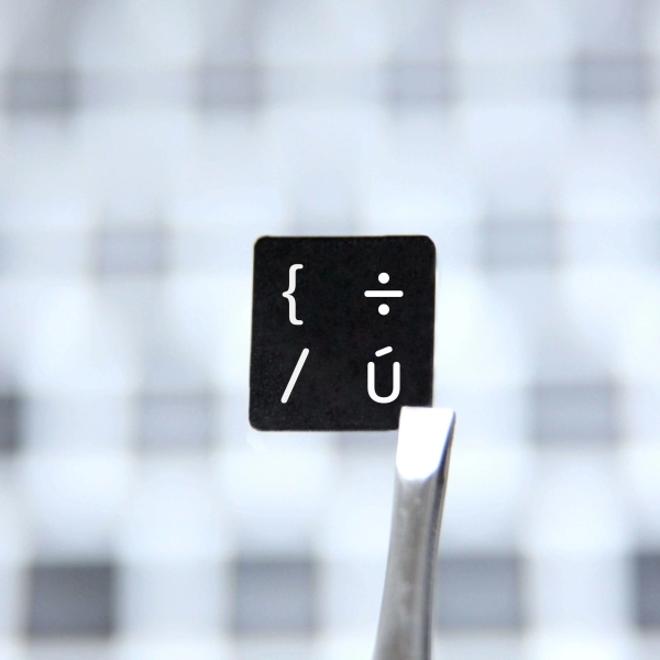 Czech & English (US) non transparent keyboard stickers