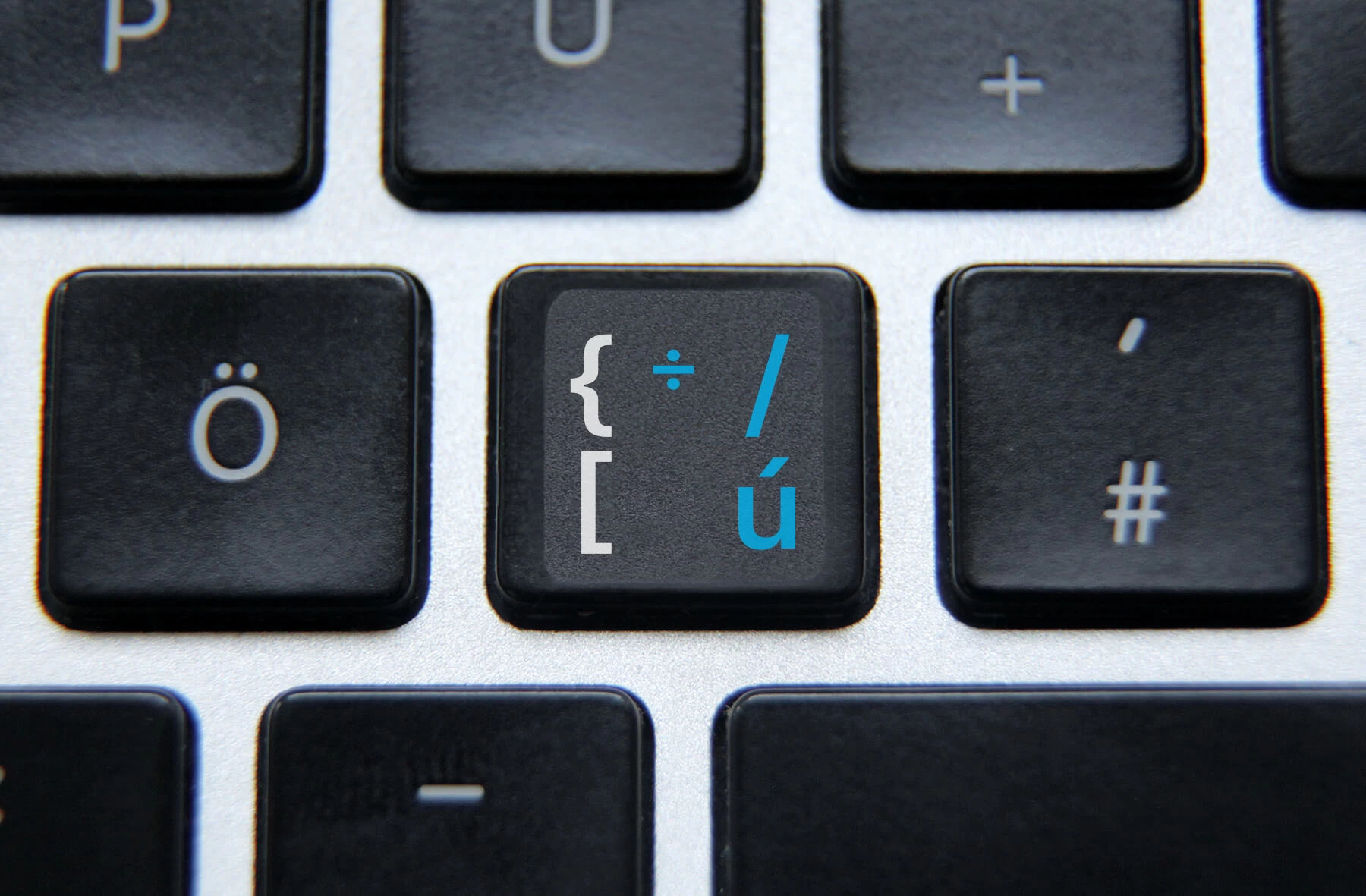 Czech & English nontransparent keyboard stickers (abridged version)