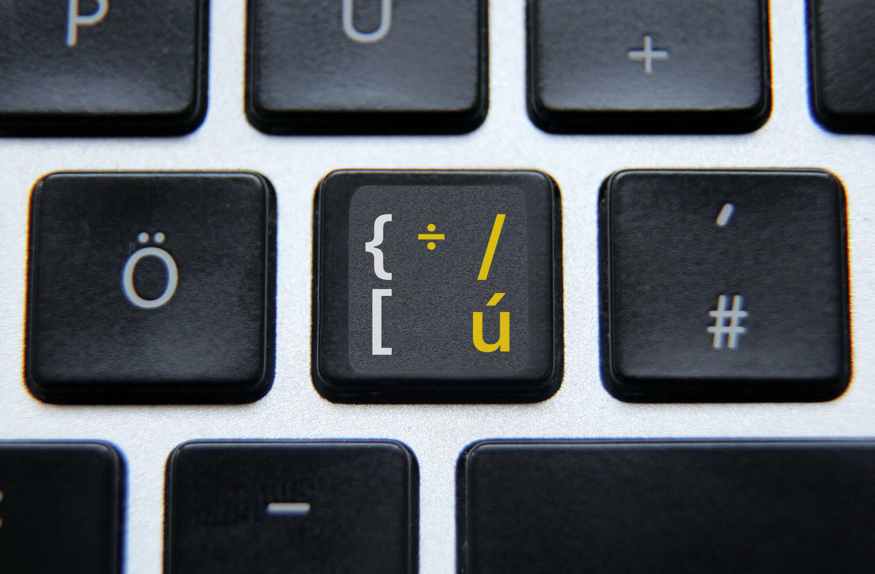 Czech & English nontransparent keyboard stickers (abridged version)