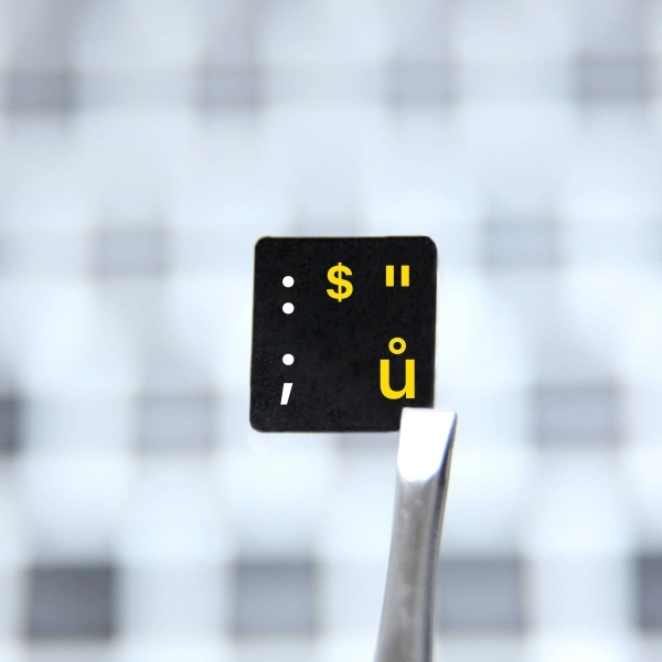 Czech & English nontransparent keyboard stickers (abridged version)