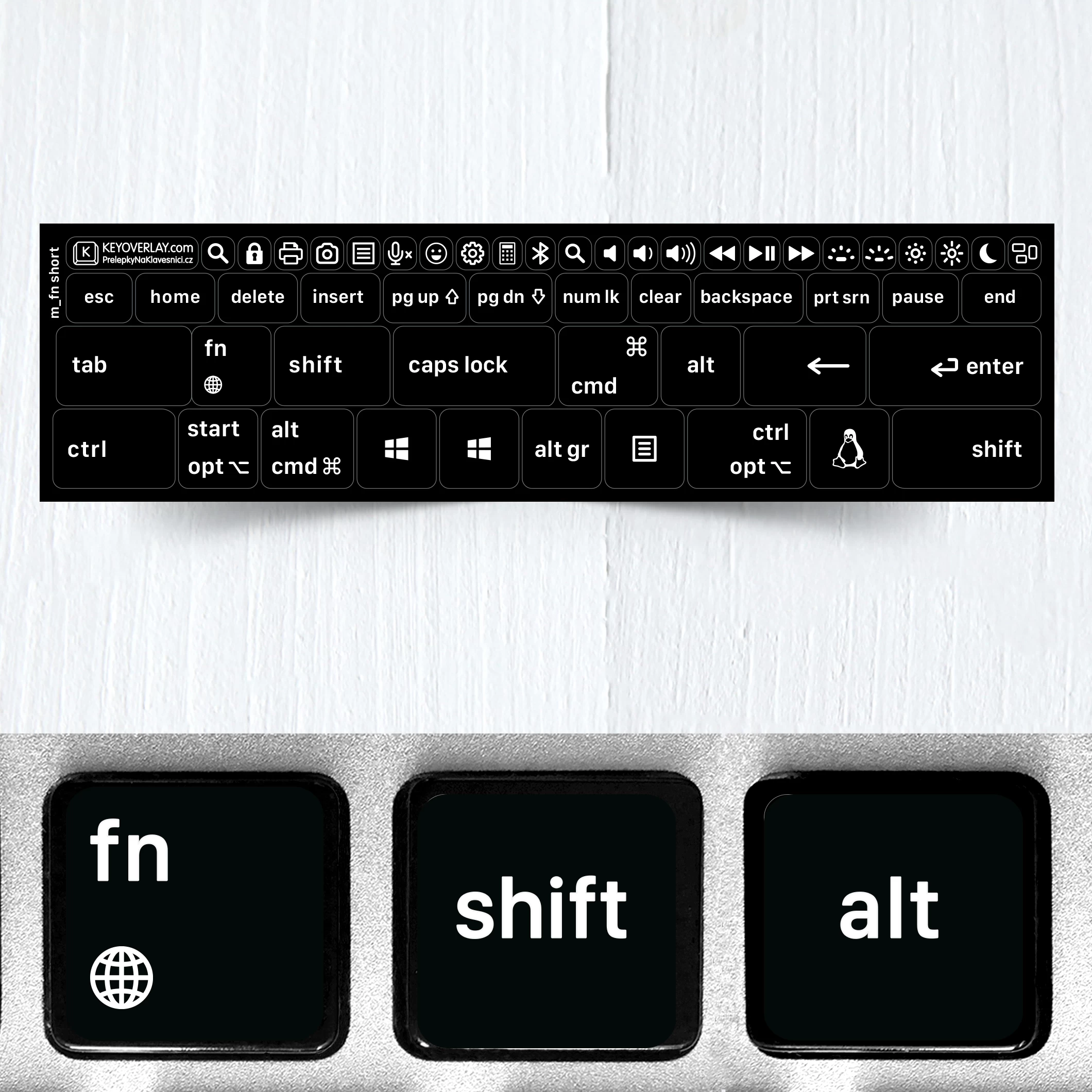 Modifier Keys Stickers for Keyboards (basic version)