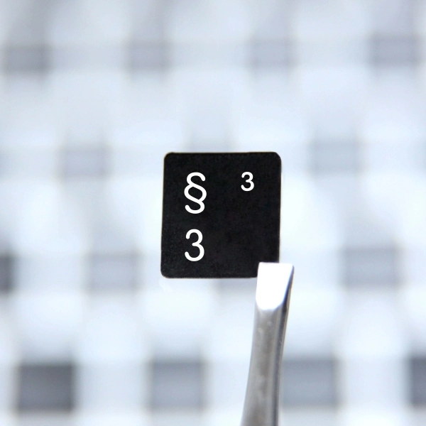 German (QWERTZ) non transparent keyboard stickers (extended version)