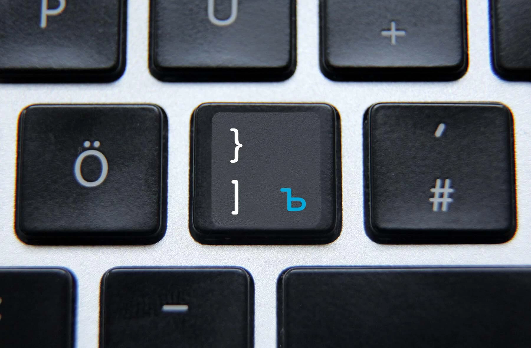 Russian, English non transparent keyboard stickers on black background – 2 in 1