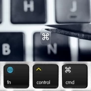 Apple Mac OS Transparent Mini Keyboard Stickers for Function and Modifier Keys