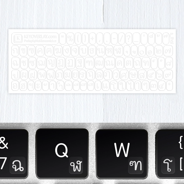 Glowing Thai Transparent Mini Stickers for Keyboard