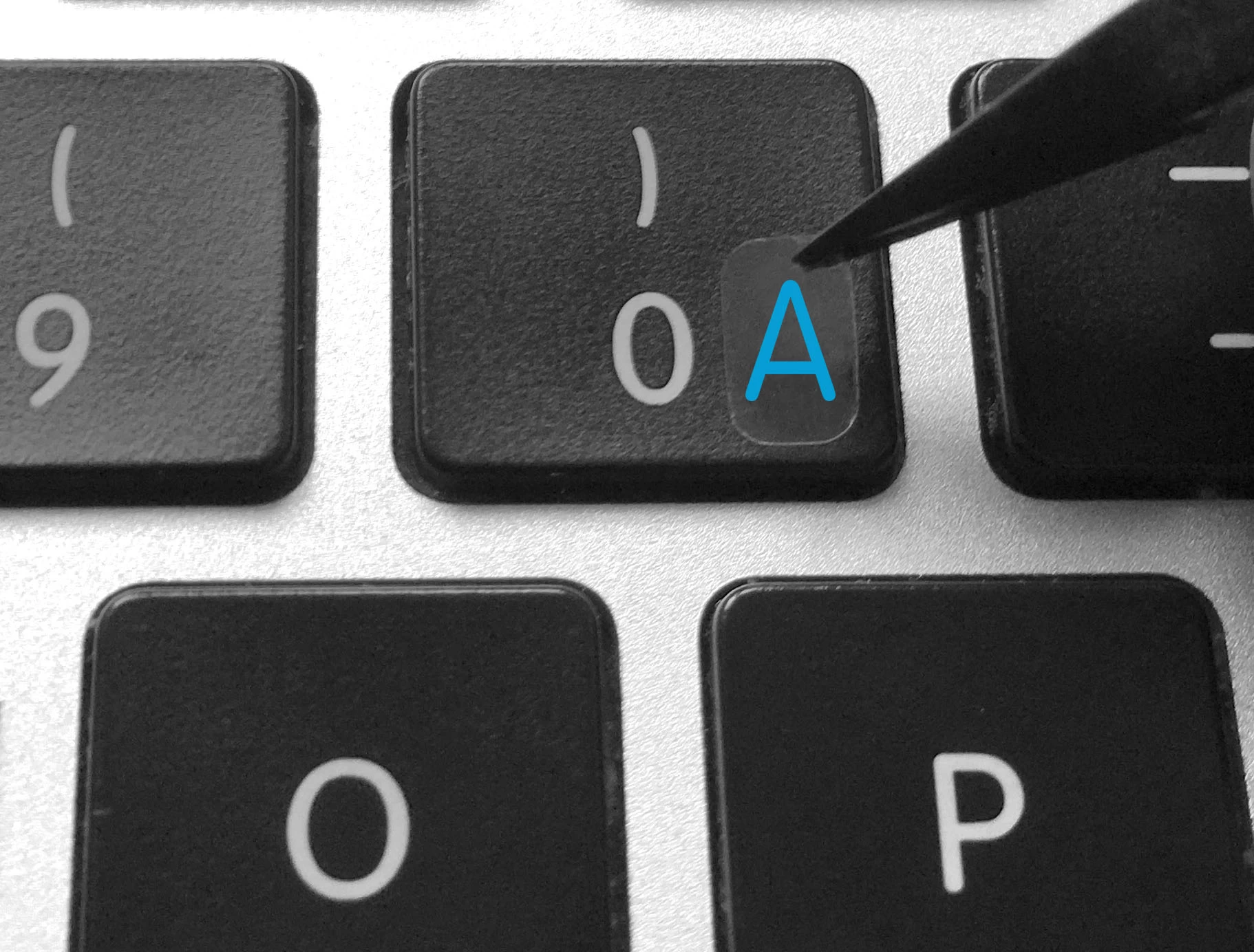 English Alphabet and Punctuation Symbols – Small Keyboard Transparent Stickers
