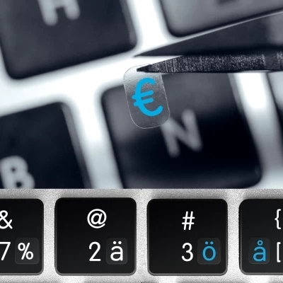 Universal small keyboard stickers – All GERMANIC scripts in one