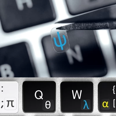 Greek Mini Keyboard Stickers – Transparent Overlays (Modern & Ancient Greek)