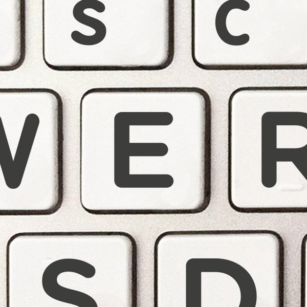 Czech BIG Letters Keyboard Stickers on White Background