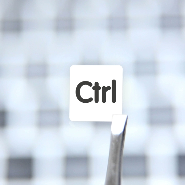 BIG Modifier & Function Signs – Nontransparent Stickers for White Keyboards