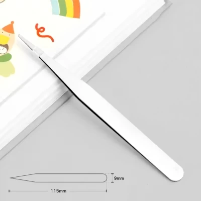 Metallic Tweezers for Small Sticker Application