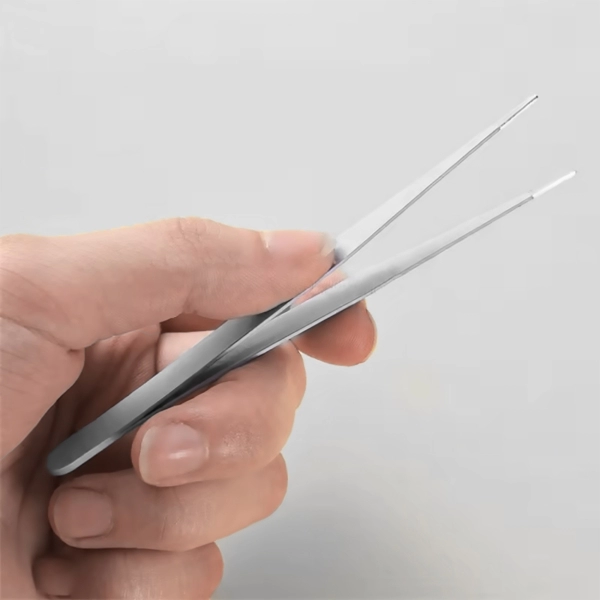 Metallic Tweezers for Small Sticker Application