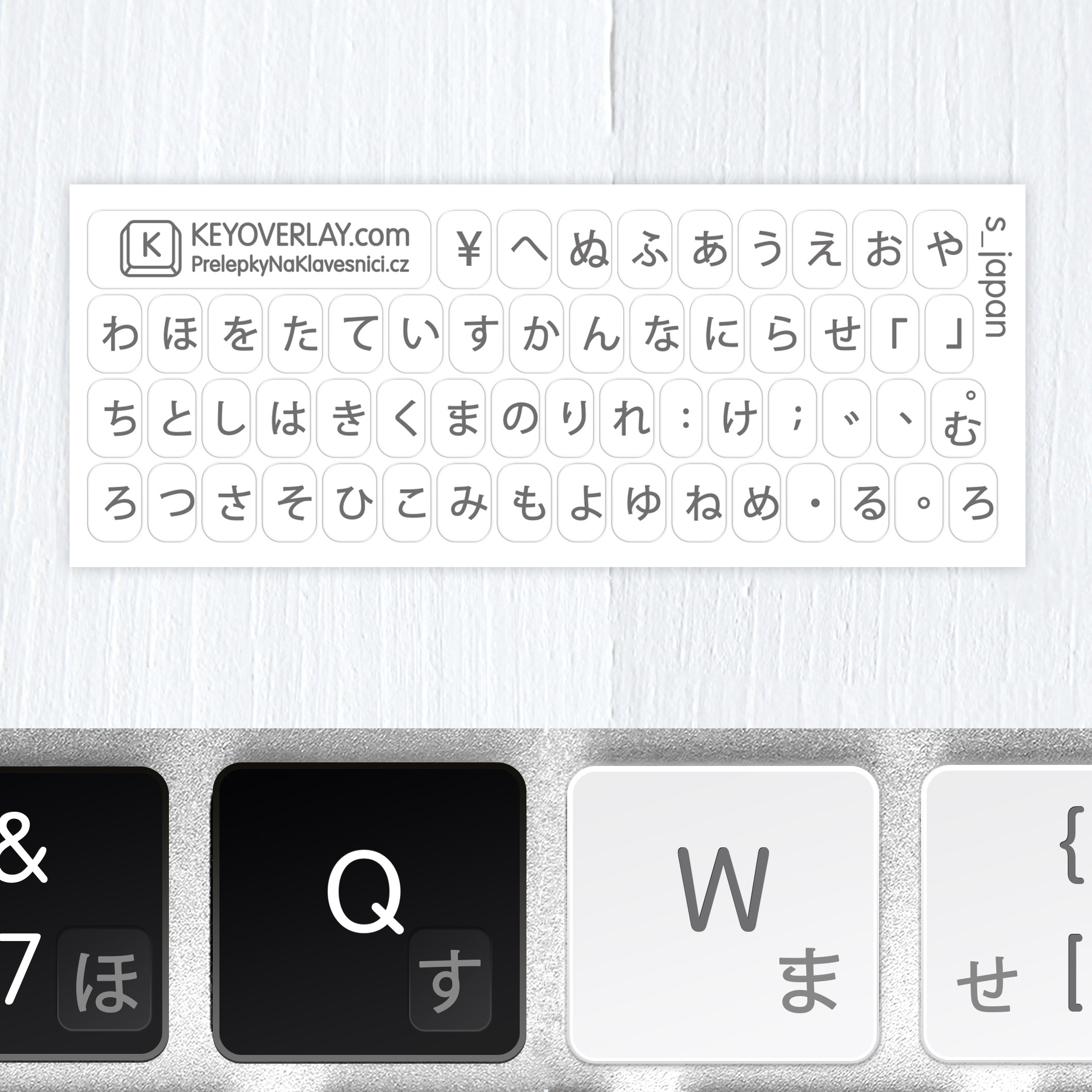 Top Quality Japanese Transparent Keyboard Stickers Golden Letters Au Stock 